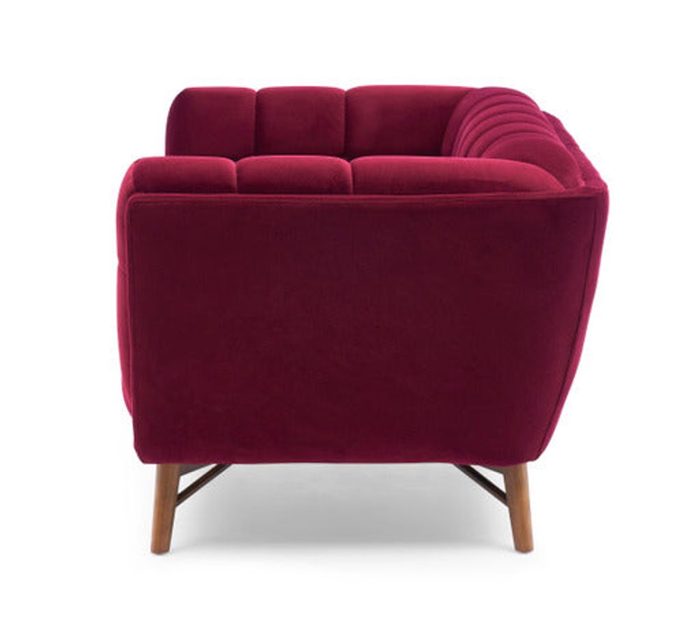 Kitsilano Sofa -  Merlot Velvet  #65