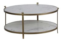 Round Coffee Table-Marble