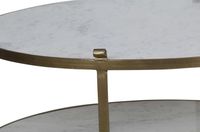 Round Coffee Table-Marble