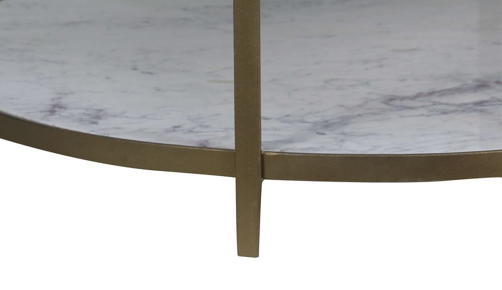 Round Coffee Table-Marble