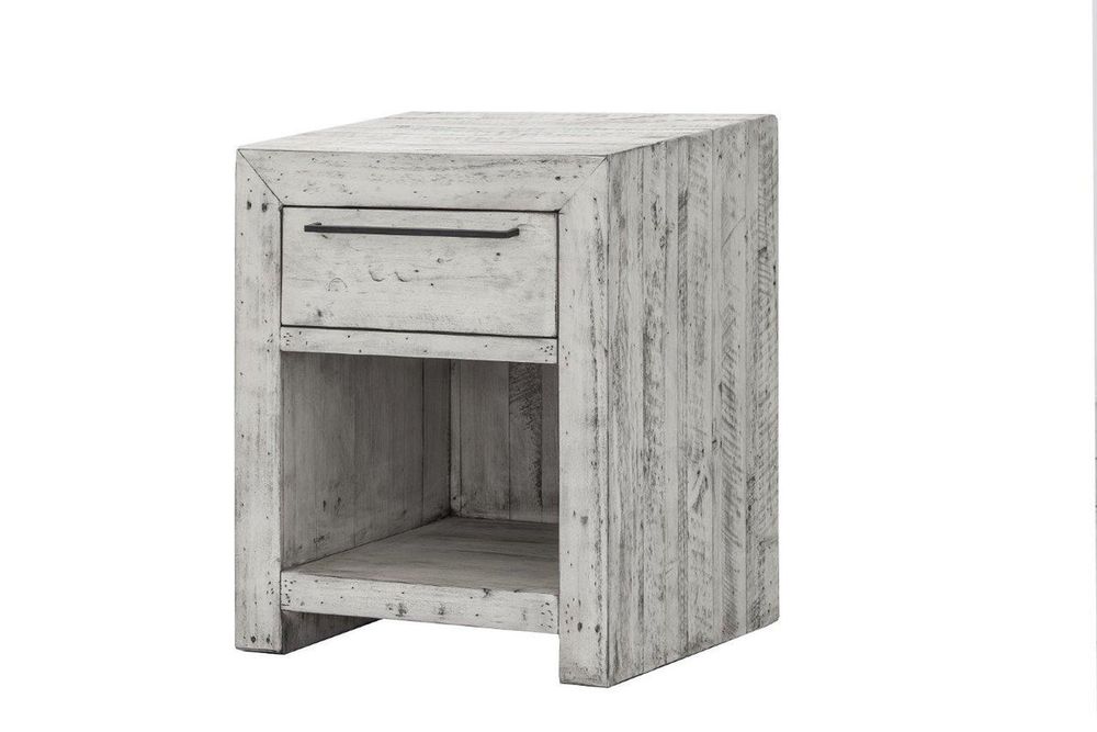 Malibu Nightstand - Rustic White