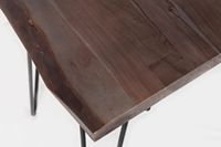 Nature's Edge Live Edge Chairside Table Slate Brushed Grey