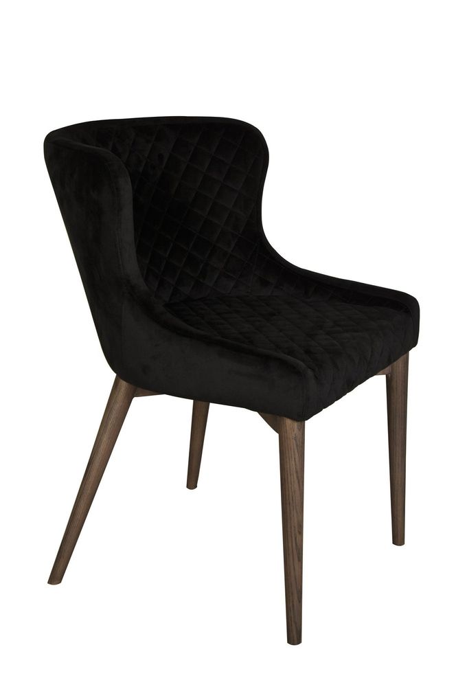 Mila Dining Chair - Black Velvet