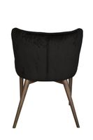 Mila Dining Chair - Black Velvet