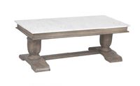 Alexandria oversized Marble top Coffee Table