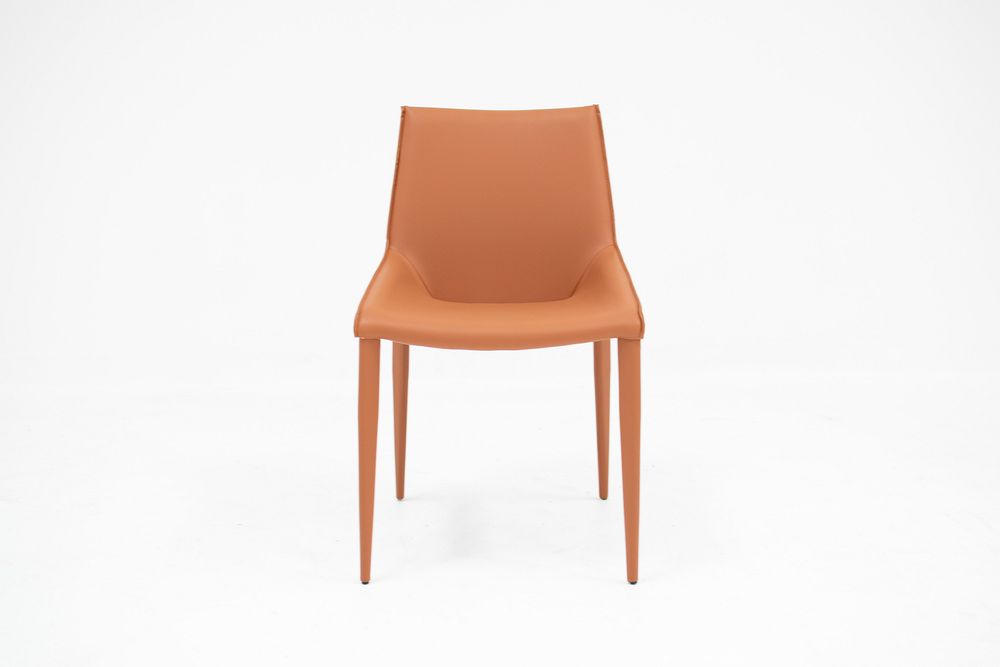 Tango Dining Chair-Orange/Brown