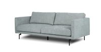 Abby Fabric Sofa With Black Metal Legs