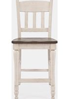 Madison County Slatback Counter Stool - Vintage White