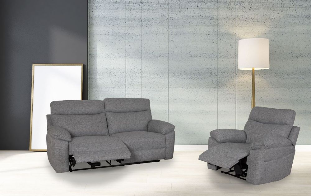 Stacey Fabric Power Recliner Sofa