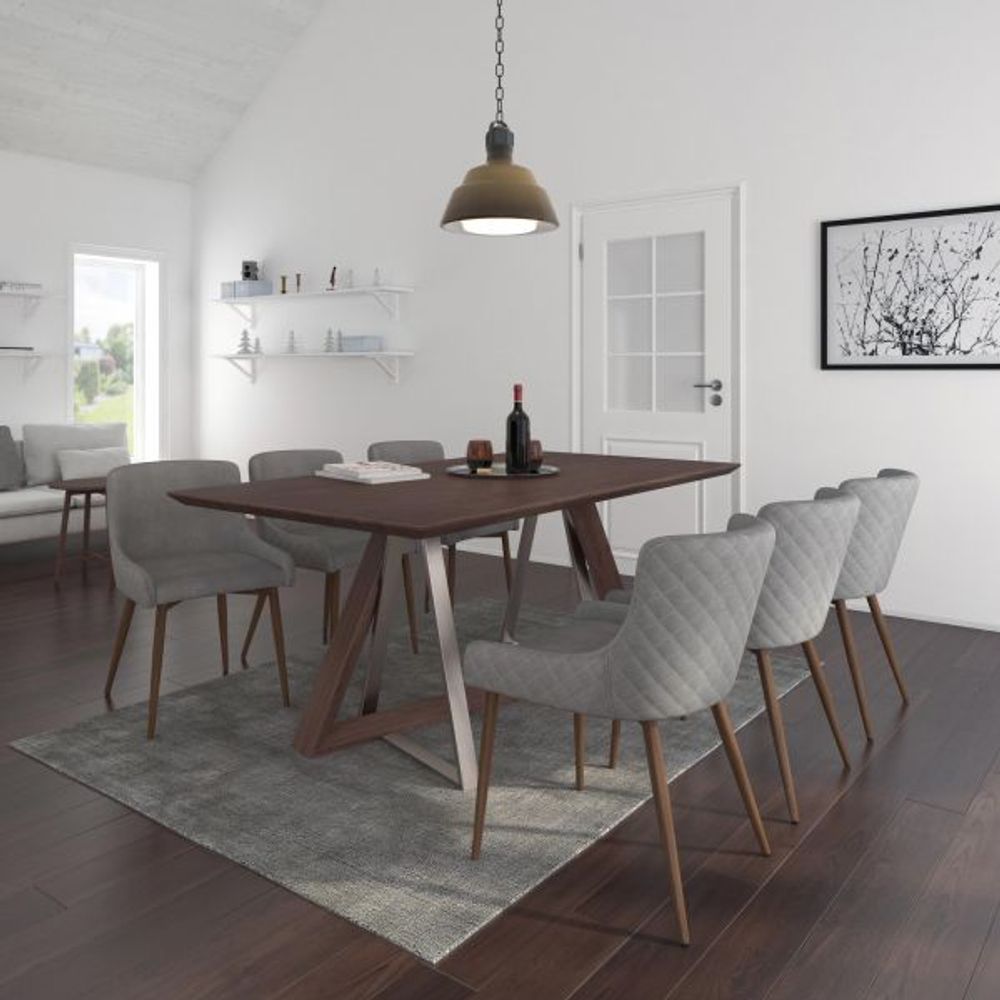 Drake Rectangular Dining Table in Walnut