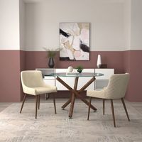 Rocca Round Dining Table in Walnut