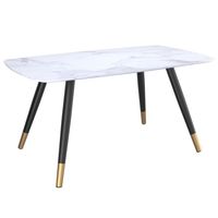 Emery Rectangular Dining Table in White