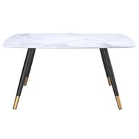 Emery Rectangular Dining Table in White