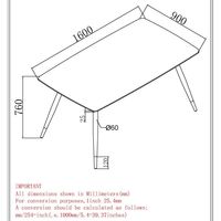 Emery Rectangular Dining Table in White