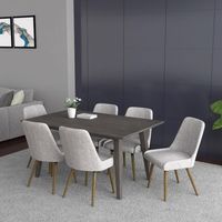 Ashland Rectangular Dining Table in Grey