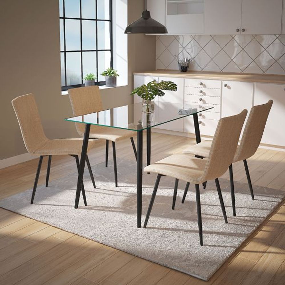 Abbot Rectangular Dining Table in Black