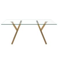 Stark Dining Table in Gold