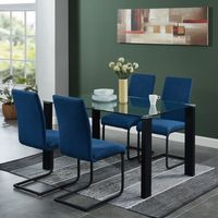 Vespa Rectangular Dining Table in Black