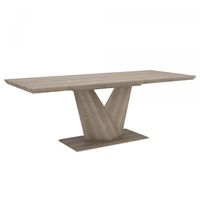 Eclipse Dining Table with Extension in Washed Oak