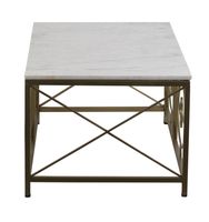 Catherine Coffee Table Gold with Marble top
