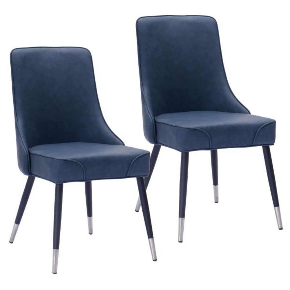 Silvano Side Chair, Set of 2, in Vintage Blue