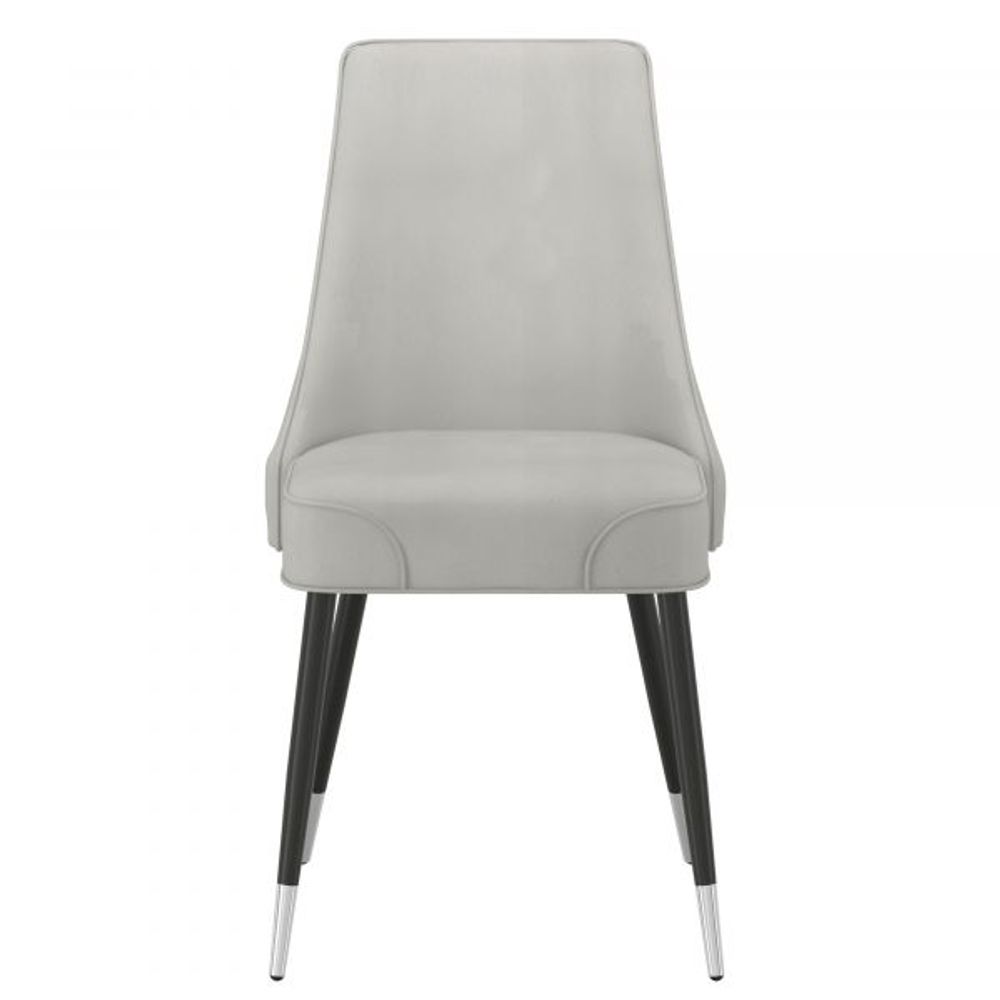 Silvano Side Chair, Set of 2, in Light Grey