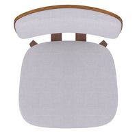 Zuni Side Chair in Grey Fabric