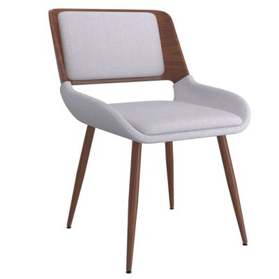 Hudson Side Chair in Grey Fabric