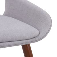 Hudson Side Chair in Grey Fabric