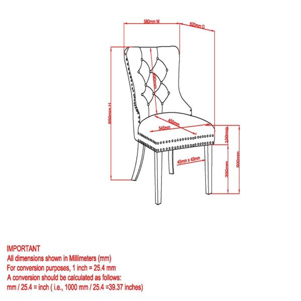Mizal Side Chair, set of 2