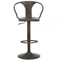 Astra Adjustable Stool in Gunmetal