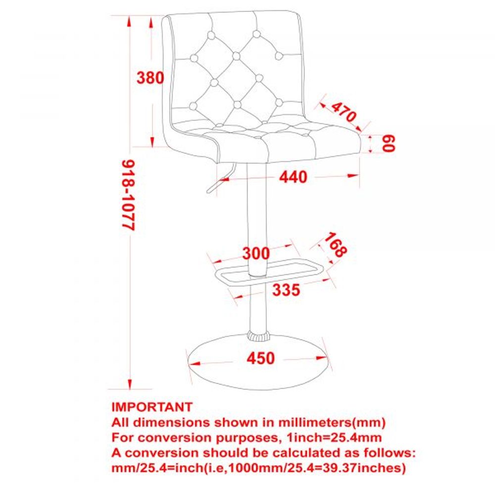 Dex Air Lift Stool