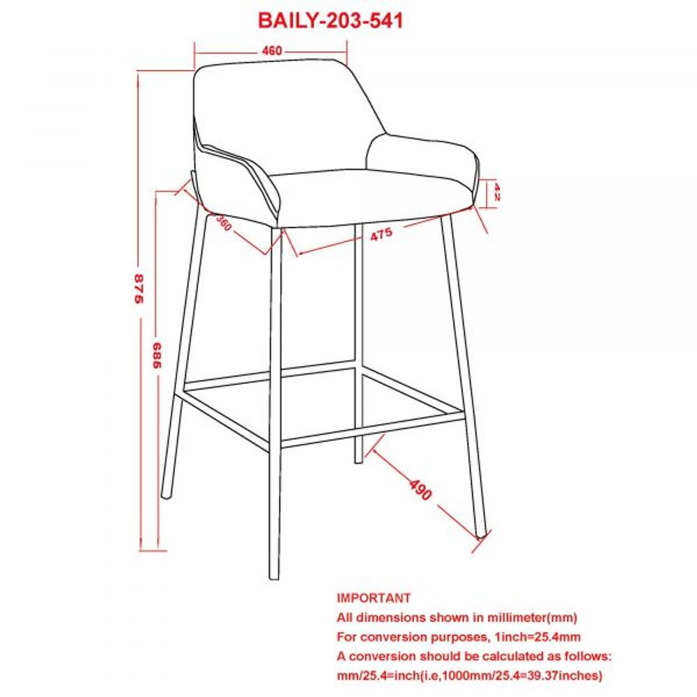 Baily 26'' Counter Stool