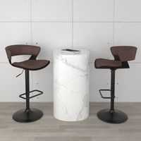 Rover Air Lift Stool in Brown