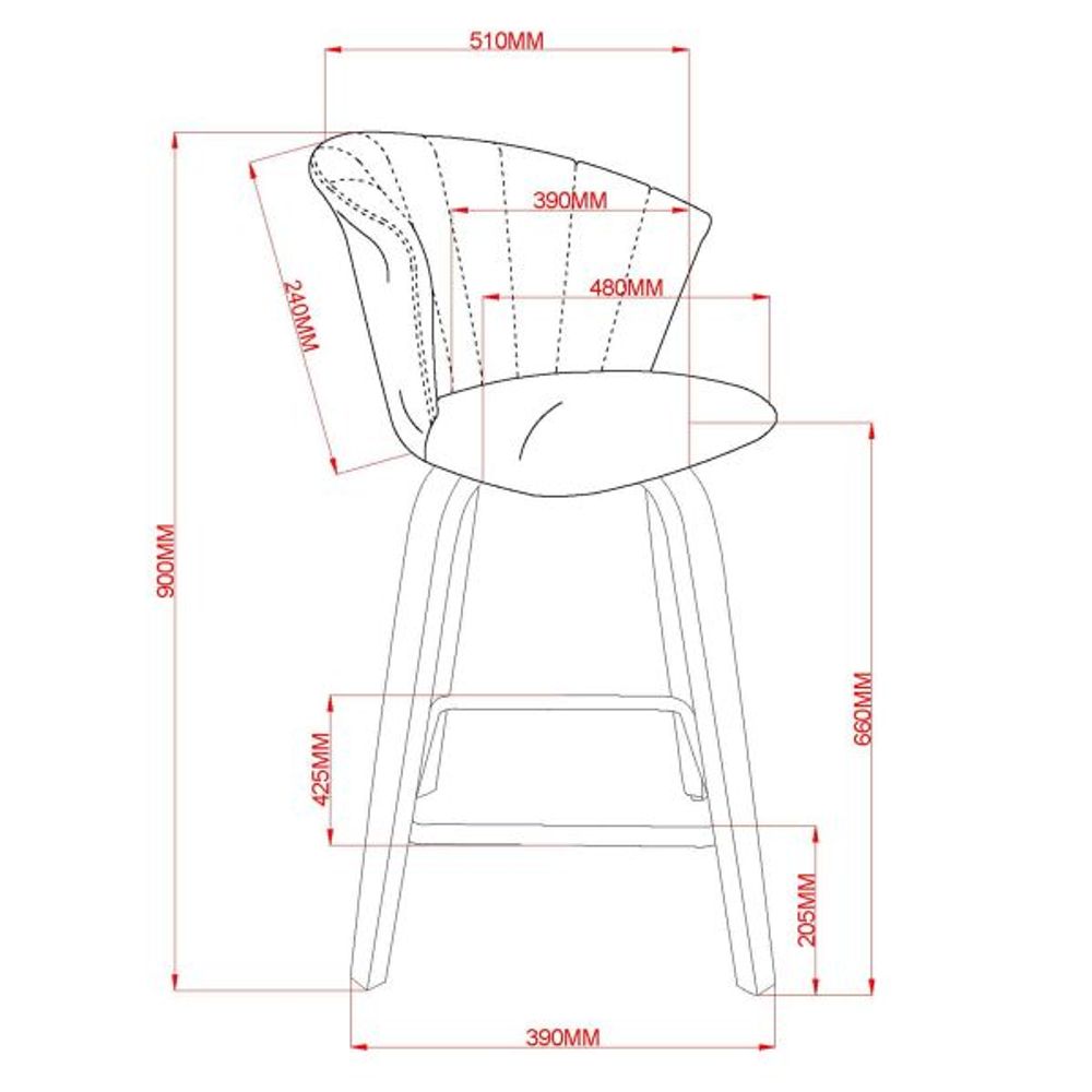 Tula 26" Counter Stool in