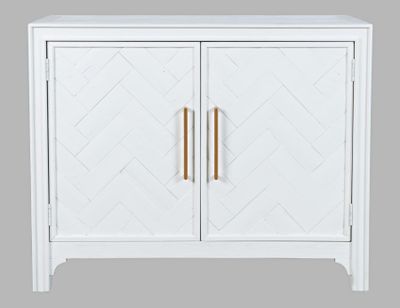 Gramercy 2 door accent cabinet white