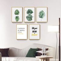 Forest Finds  Set of 5 Alloy Matt - Golden Frame Wall Art