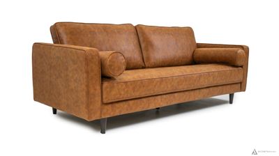 Ryder Mid Century Tufted Sofa - SF203 BROWN