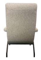 Retro Lounge Chair - Light Grey Tweed