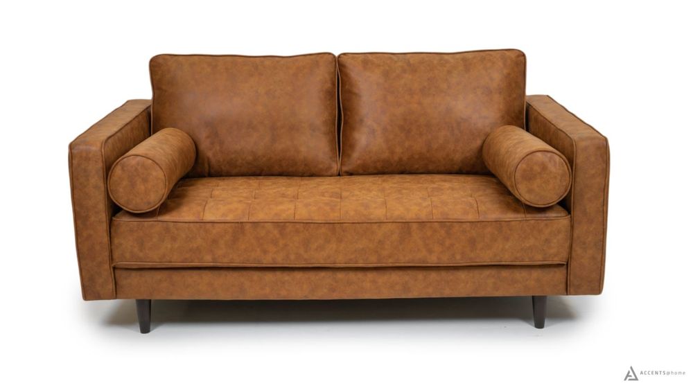 Ryder Tufted Mid Century Loveseat - SF203 BROWN