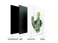 Paradise Set of 5 Alloy Matt - Black Frame Wall Art