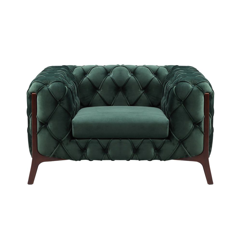 Barnaby Club Chair - Emerald Velvet