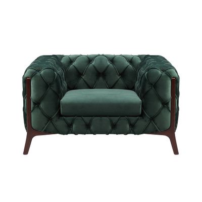 Barnaby Club Chair - Emerald Velvet