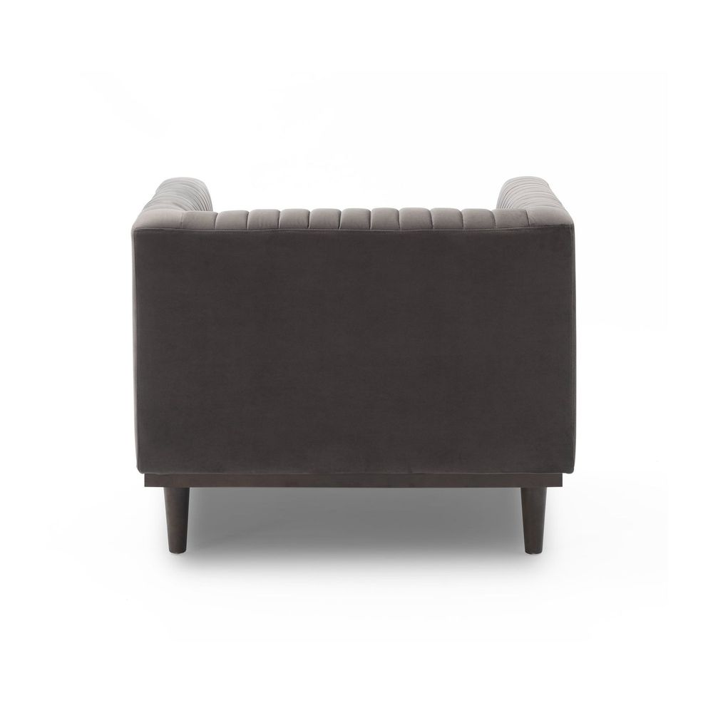 Sage Club Chair - Stone Grey Velvet