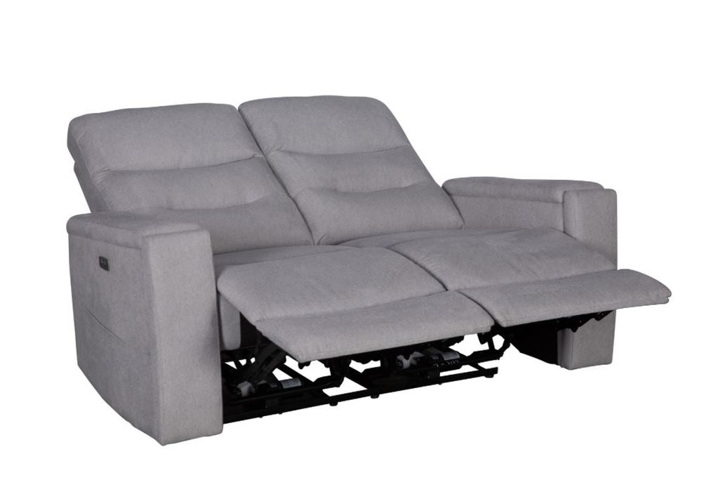 Roche  Power Recliner Loveseat- Light Grey