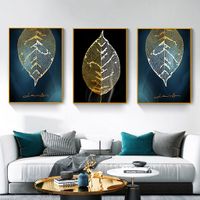 Atlantis Set of 3 Alloy Matt - Golden Frame Wall Art