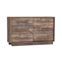 Nevada 6 Drawer Dresser - Dark Driftwood