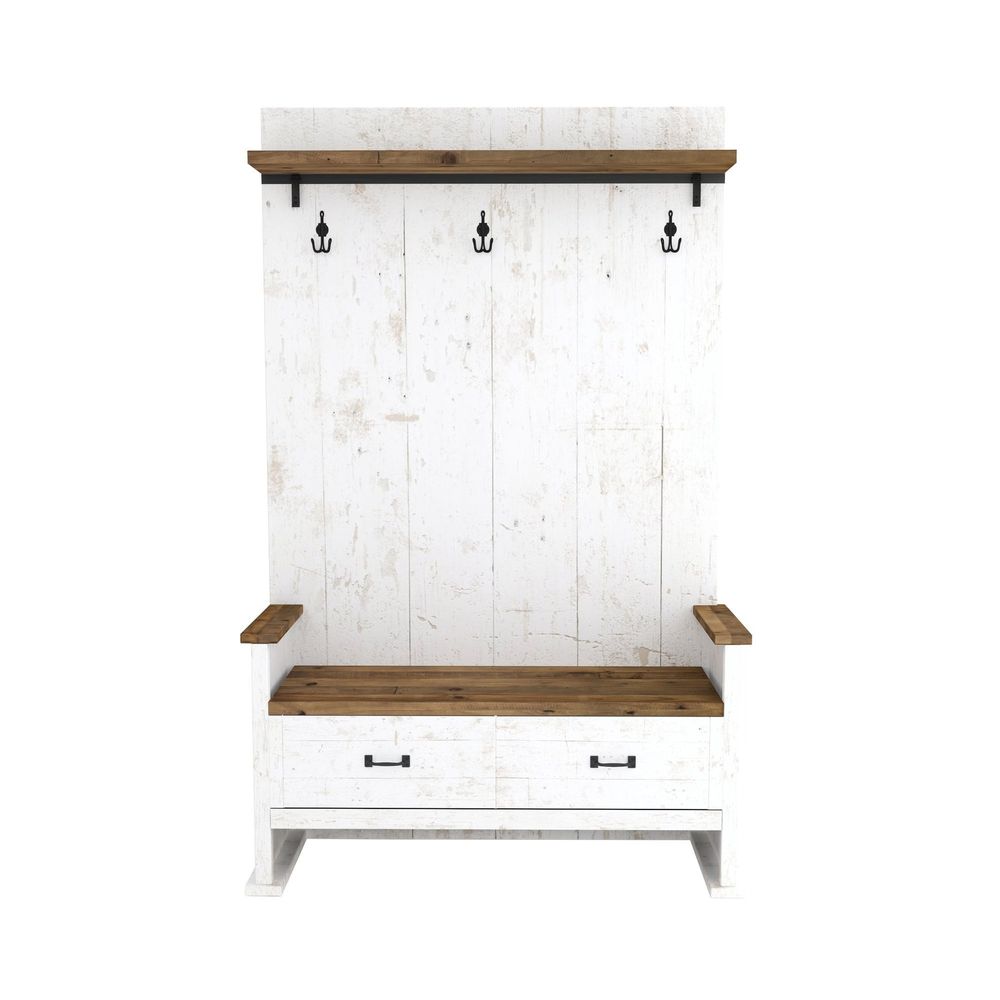 Provence Hall Bench 2 Drawer