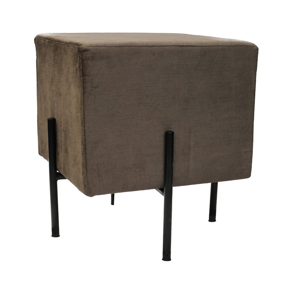 Earth Wind & Fire Square Pouffe Stool - Velvet