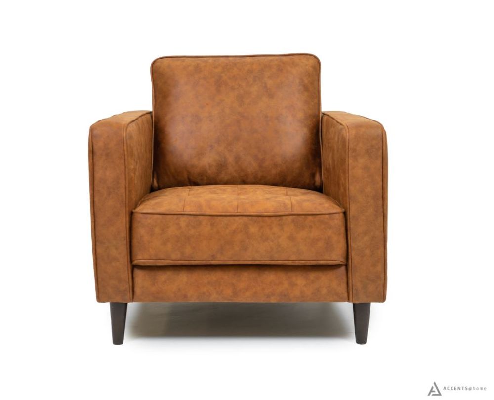 Ryder Mid Century Tufted Chair - SF203 BROWN